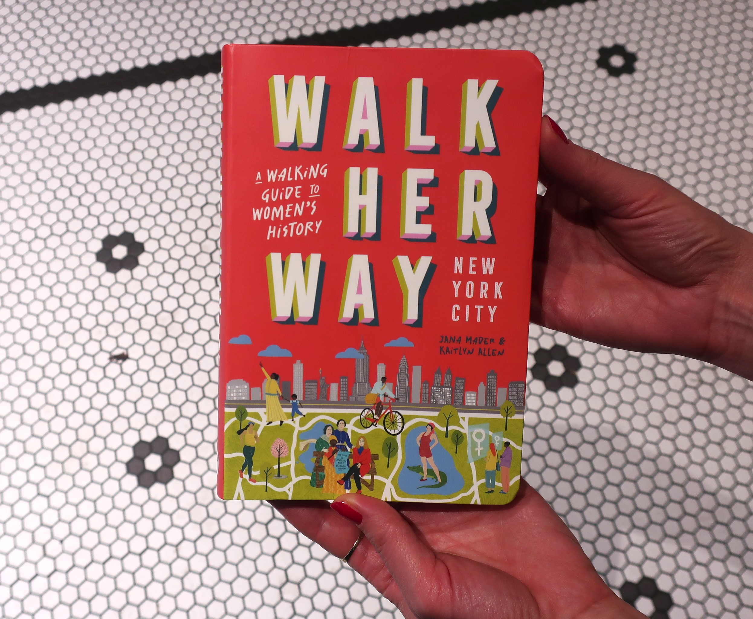 Photos of the book cover and interior, featuring the neighborhoods of Chelsea and Greenwich Village.
